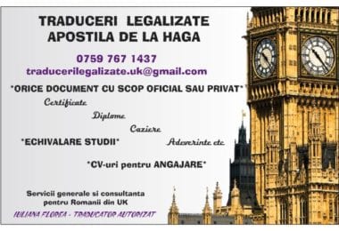 Traduceri legalizate - Apostila Haga