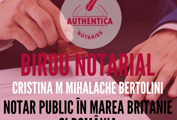 Birou notarial Authentica Notaries - Londra