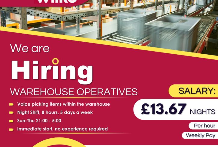 Munca Operator Depozit In Worksop, UK