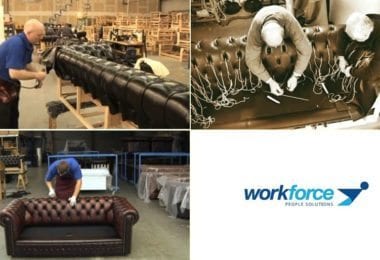 Tapiteri in fabrici UK - Workforce People Solutions