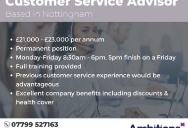 Munca Agent Servicii Clienti in Nottingham, UK - AP Nottingham