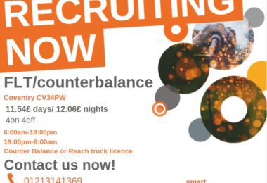 Munca Sofer Stivuitor in Coventry, UK - Smart Solutions