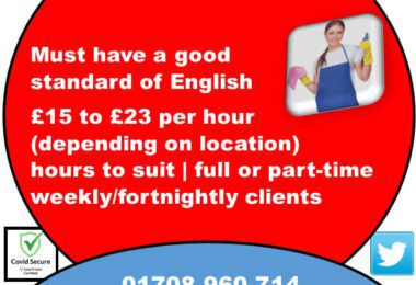 Munca Pentru Self-Employed La Curatenie In UK