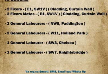 Locuri De Munca In Constructii In Londra