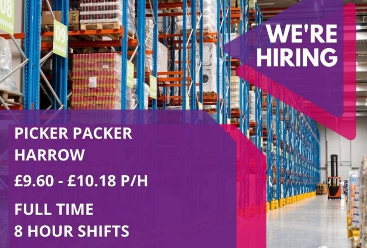 Munca Coletare Comenzi In Depozit In Harrow, Londra