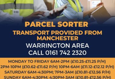 Munca Operatori Pentru Sortarea Coletelor In Warrington, UK