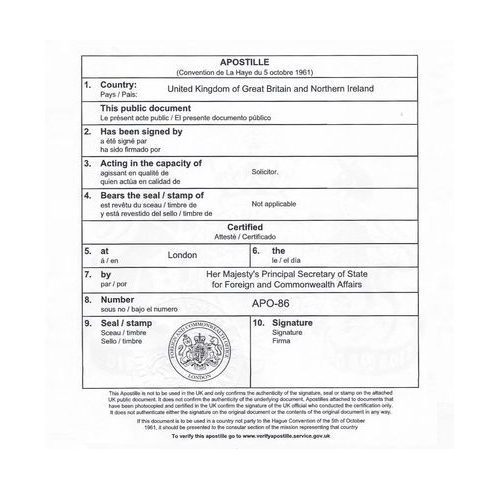 Traduceri Autorizate si Apostila Haga in UK