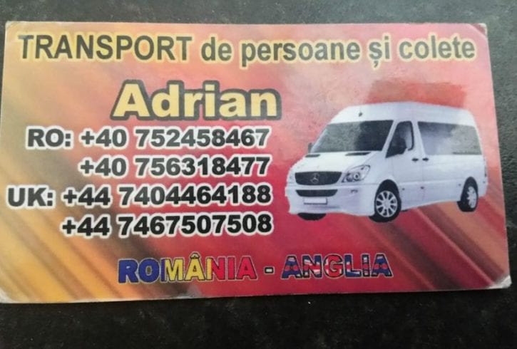 Transport Colete si Persoane Anglia Romania