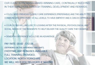 Locuri de Munca - Ingrijitori Asistenti Medicali in North Yorkshire