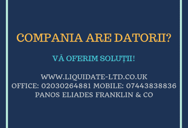 Compania are datorii catre Creditori si HMRC?