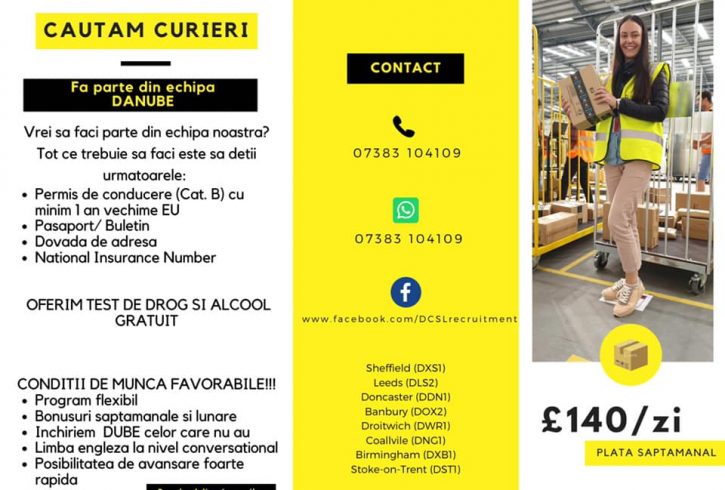 Cautam soferi in depozite Amazon in Anglia UK Cautam soferi in depozite Amazon in Anglia UK