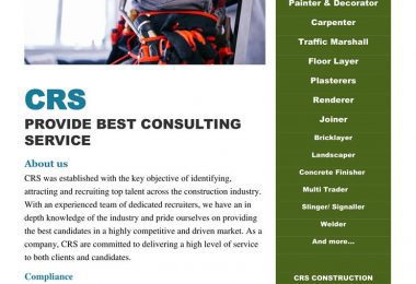 Locuri de munca in constructii UK - Agentia CRS